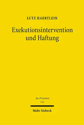 Haertlein |  Exekutionsintervention und Haftung | eBook | Sack Fachmedien