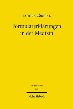 Gödicke | Formularerklärungen in der Medizin | E-Book | sack.de