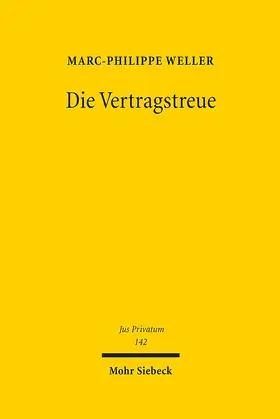 Weller |  Die Vertragstreue | eBook | Sack Fachmedien