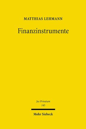 Lehmann |  Finanzinstrumente | eBook | Sack Fachmedien