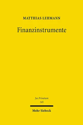 Lehmann |  Finanzinstrumente | eBook | Sack Fachmedien