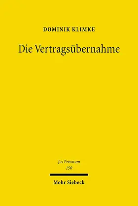 Klimke |  Die Vertragsübernahme | eBook | Sack Fachmedien