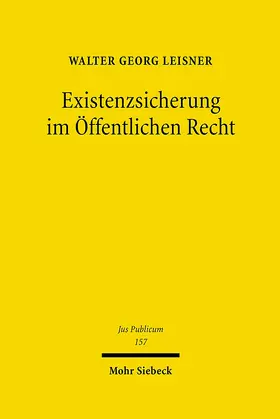 Leisner |  Existenzsicherung im Öffentlichen Recht | eBook | Sack Fachmedien