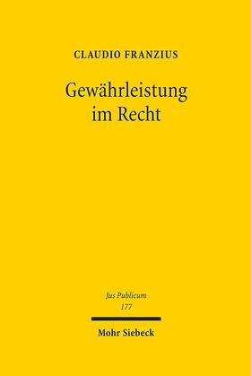 Franzius | Gewährleistung im Recht | E-Book | sack.de