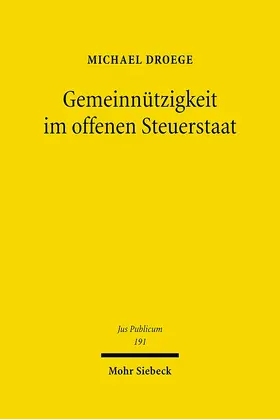 Droege |  Gemeinnützigkeit im offenen Steuerstaat | eBook | Sack Fachmedien
