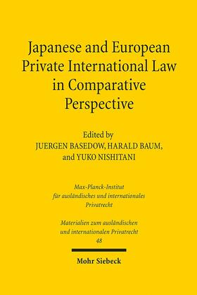 Baum / Basedow / Nishitani | Japanese and European Private International Law in Comparative Perspective | E-Book | sack.de