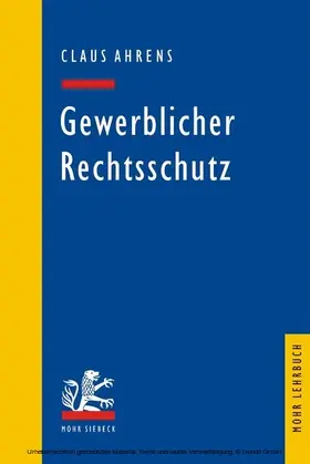 Ahrens |  Gewerblicher Rechtsschutz | eBook | Sack Fachmedien