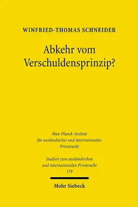 Schneider |  Abkehr vom Verschuldensprinzip? | eBook | Sack Fachmedien