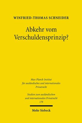 Schneider | Abkehr vom Verschuldensprinzip? | E-Book | sack.de