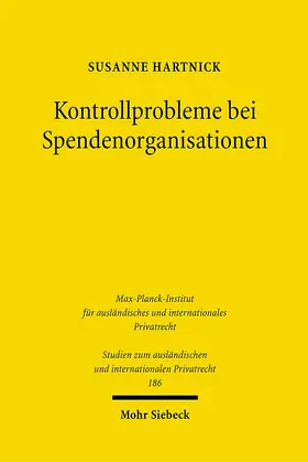 Hartnick |  Kontrollprobleme bei Spendenorganisationen | eBook | Sack Fachmedien