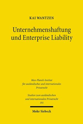 Wantzen |  Unternehmenshaftung und Enterprise Liability | eBook | Sack Fachmedien