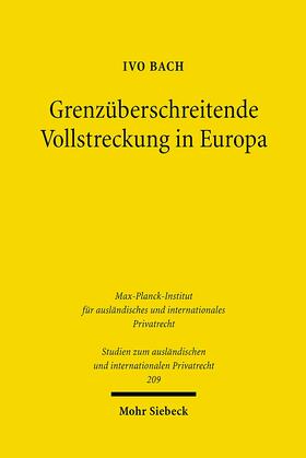 Bach | Grenzüberschreitende Vollstreckung in Europa | E-Book | sack.de