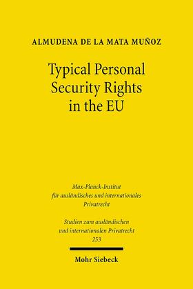 Mata Munoz | Typical Personal Security Rights in the EU | E-Book | sack.de