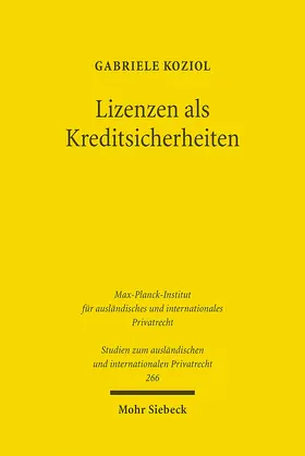 Koziol |  Lizenzen als Kreditsicherheiten | eBook | Sack Fachmedien