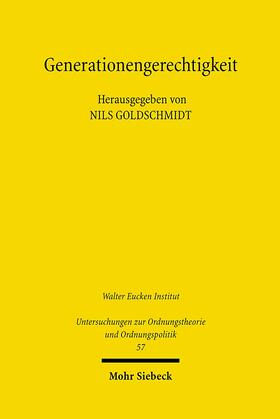 Goldschmidt |  Generationengerechtigkeit | eBook | Sack Fachmedien