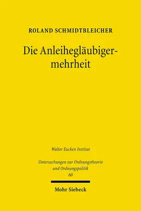 Schmidtbleicher |  Die Anleihegläubigermehrheit | eBook | Sack Fachmedien