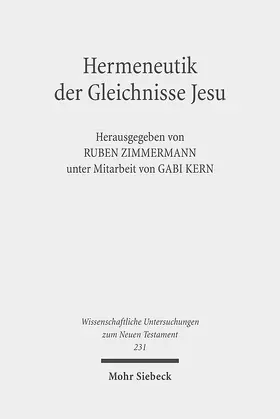 Zimmermann |  Hermeneutik der Gleichnisse Jesu | eBook | Sack Fachmedien