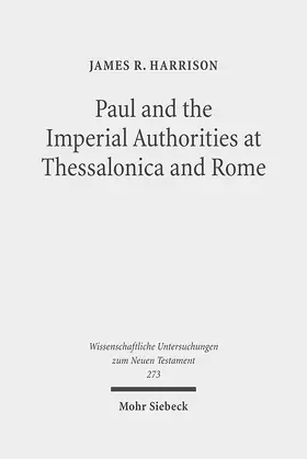 Harrison |  Paul and the Imperial Authorities at Thessalonica and Rome | eBook | Sack Fachmedien
