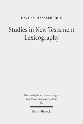 Hasselbrook |  Studies in New Testament Lexicography | eBook | Sack Fachmedien