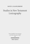 Hasselbrook |  Studies in New Testament Lexicography | eBook | Sack Fachmedien