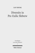 Young |  Diversity in Pre-Exilic Hebrew | Buch |  Sack Fachmedien