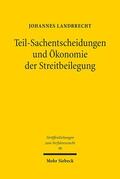Landbrecht |  Teil-Sachentscheidungen und Ökonomie der Streitbeilegung | Buch |  Sack Fachmedien