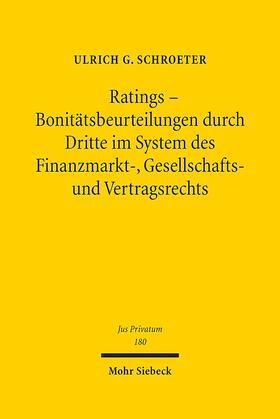 Schroeter |  Schroeter, U: Ratings - Bonitätsbeurteilungen durch Dritte | Buch |  Sack Fachmedien