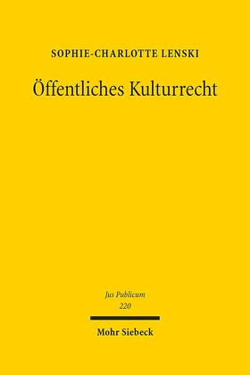 Lenski |  Öffentliches Kulturrecht | Buch |  Sack Fachmedien