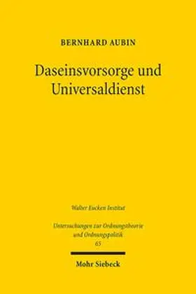 Aubin |  Daseinsvorsorge und Universaldienst | Buch |  Sack Fachmedien