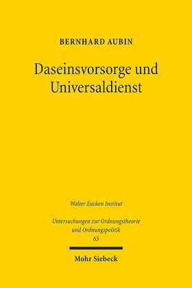 Aubin | Aubin, B: Daseinsvorsorge und Universaldienst | Buch | 978-3-16-152059-4 | sack.de