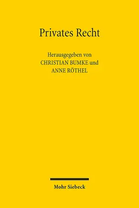 Bumke / Röthel |  Privates Recht | Buch |  Sack Fachmedien