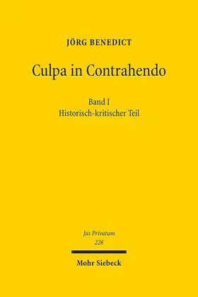 Benedict | Culpa in Contrahendo | E-Book | sack.de