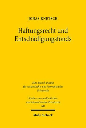 Knetsch | Haftungsrecht und Entschädigungsfonds | E-Book | sack.de