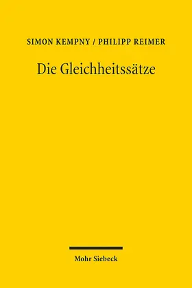 Kempny / Reimer |  Die Gleichheitssätze | Buch |  Sack Fachmedien