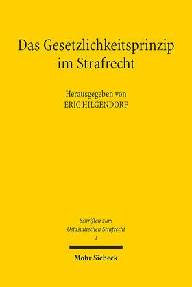 Hilgendorf | Gesetzlichkeitsprinzip im Strafrecht | Buch | 978-3-16-152238-3 | sack.de