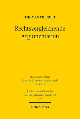 Coendet |  Rechtsvergleichende Argumentation | eBook | Sack Fachmedien