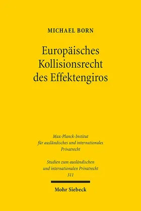 Born |  Europäisches Kollisionsrecht des Effektengiros | eBook | Sack Fachmedien