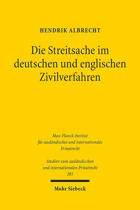 Albrecht | Die Streitsache im deutschen und englischen Zivilverfahren | E-Book | sack.de