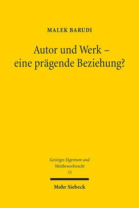 Barudi | Autor und Werk - eine prägende Beziehung? | Buch | 978-3-16-152521-6 | sack.de