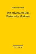 Auer |  Der privatrechtliche Diskurs der Moderne | Buch |  Sack Fachmedien