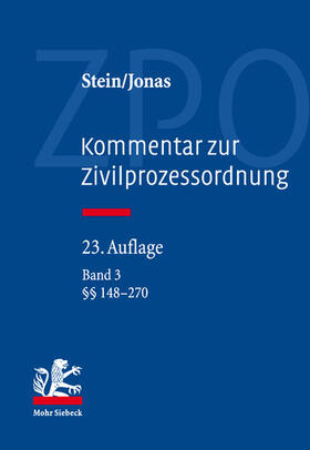 Stein / Jonas | Kommentar zur Zivilprozessordnung | Buch | 978-3-16-152587-2 | sack.de