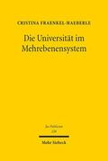 Fraenkel-Haeberle |  Die Universität im Mehrebenensystem | eBook | Sack Fachmedien