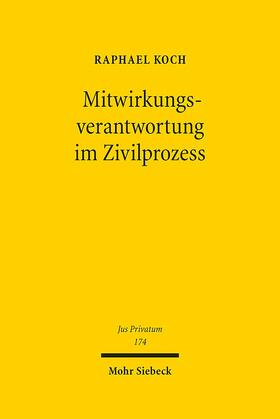 Koch | Mitwirkungsverantwortung im Zivilprozess | E-Book | sack.de