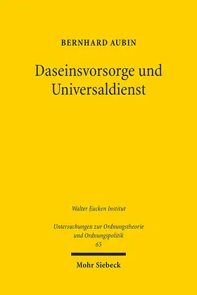 Aubin | Daseinsvorsorge und Universaldienst | E-Book | sack.de