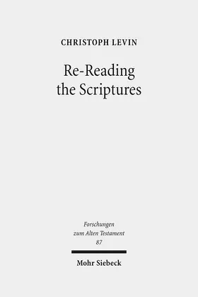 Levin |  Re-Reading the Scriptures | eBook | Sack Fachmedien