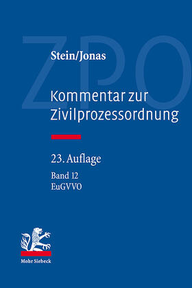Stein / Thole / Koller | Kommentar zur ZBO / Bd. 12 | Buch | 978-3-16-152907-8 | sack.de