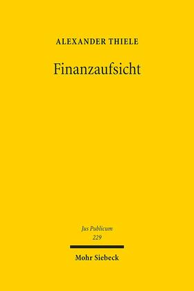 Thiele |  Finanzaufsicht | Buch |  Sack Fachmedien