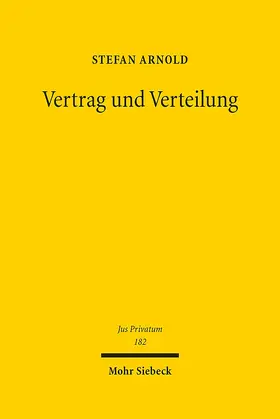 Arnold |  Vertrag und Verteilung | Buch |  Sack Fachmedien