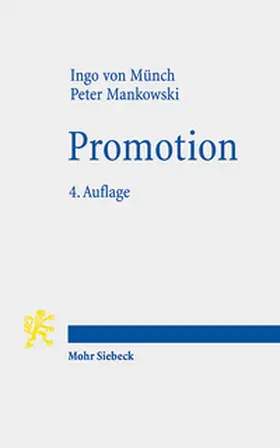 Münch / Mankowski |  Promotion | Buch |  Sack Fachmedien