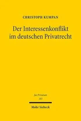 Kumpan |  Der Interessenkonflikt im Deutschen Privatrecht | Buch |  Sack Fachmedien
